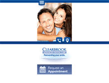 Tablet Screenshot of clearbrookadvanceddental.com